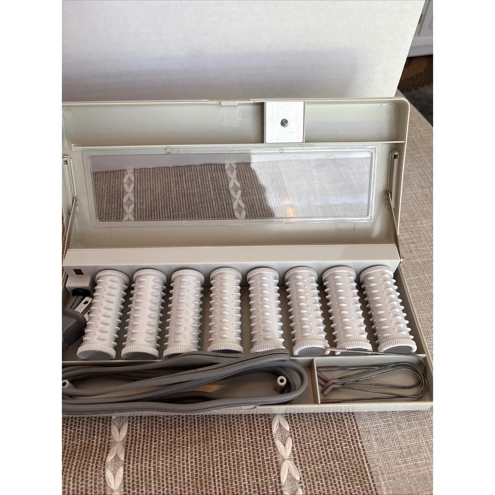 Windmere‎ Signature Collection Travel 8 Electric Curlers Hot Rollers 4 Clips VTG